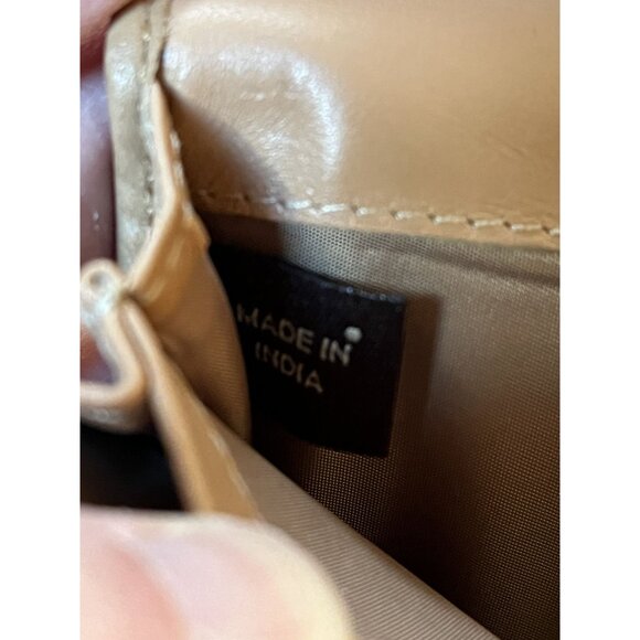 Coach Signature Canvas & Leather Checkbook Wallet With Snap Closure & Zip Pocket - Picture 10 of 10